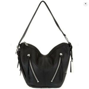 Vince Camuto Leather Convertible Backpack - Nikia black bag